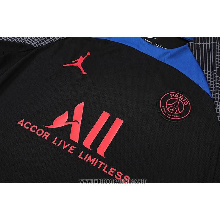 Tracksuit
 Paris Saint-Germain Short Sleeve
 2022-2023 Black
 and 
Blue
 - Shorts
